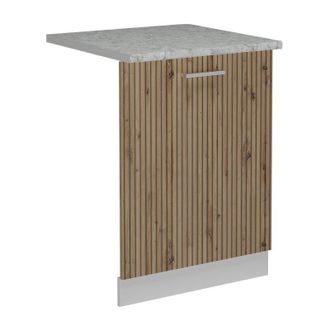 Vicco Tapa Del Lavavajillas R-line, Roble Artesanal, 60 Cm, Et M&aacute;rmol Vicco