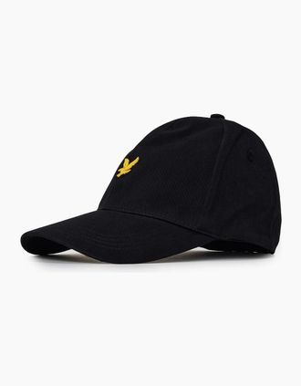 Lyle & Scott Mens Golden Eagle Branding Logo Dad Cap - Black - Size: SML/MED