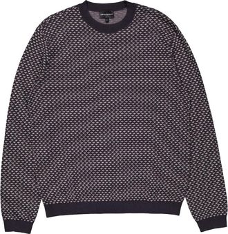 Emporio Armani Long Sleeve Wool Blend Sweater, Size X-Large