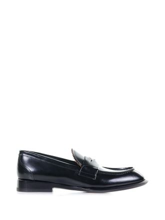 Alexander McQueen Alexander Mcqueen Mens Loafer With Coin And Seal Logo - Black Leather - Size EU 40