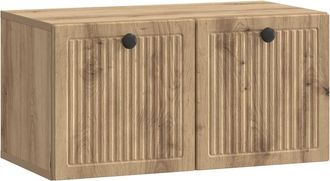 vidaXL Mueble Para Tv De Pared 59,5 X 31 X 30 Cm Roble Artisan Vidaxl