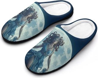 Generic Medusa Greek Mythology Print Men Slippers Funny House Shoes Cotton Slipper for Indoor Outdoor