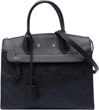 Louis Vuitton Pre-owned Pont Neuf MM - Dames - Vintage Handtas - Zwart - ONE Size - Leer - Vintage