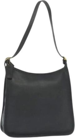 Coach Pre-owned Shoulder Bags, female, Black, Size: ONE SIZE Pre-owned Leather shoulder-bags