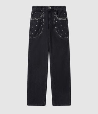 Isabel Marant Pantalon Silka Faded Black, Capsule Festive