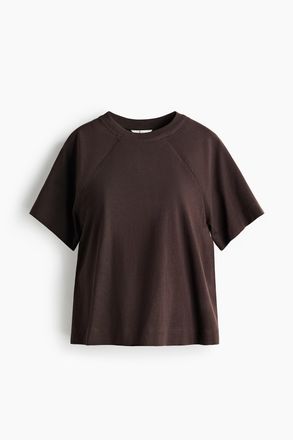 H&M MAMA Before & After Still-T-Shirt - Dunkelbraun