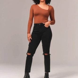 Abercrombie & Fitch Curve Love Skinny Jeans In Black