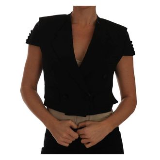 Dolce & Gabbana Dames, Blouses & Shirts, Zwart, Maat: M Zijde