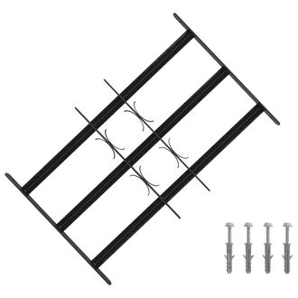vidaXL Reja De Seguridad Para Ventanas Con 3 Barandas 3 Pcs 43-74 Cm Vidaxl