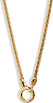Monica Vinader Snake Chain Necklace in Gp at Nordstrom
