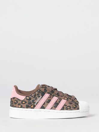 adidas Boys Superstar II Sneakers with Animalier Details and Shell Toe