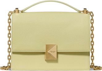 Kate Spade New York deco pebbled leather convertible crossbody bag in Pale Citron at Nordstrom