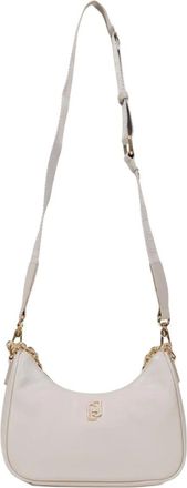 Liu Jo Tassen, Dames, Beige, ONE Size, Moderne Hobo Tas met Gouden Details