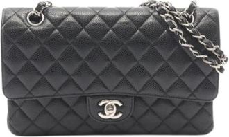 Chanel Pre-owned Vintage Schoudertas - Dames - Vintage Schoudertas - Zwart - ONE Size - Leer - Vintage