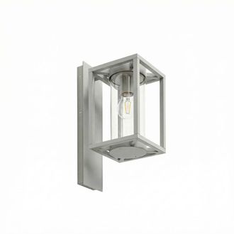 Lucande L&aacute;mpara de pared exterior de aluminio gris
