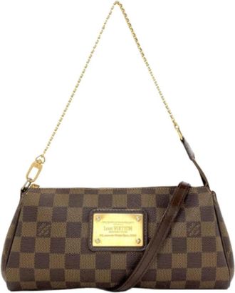 Louis Vuitton Pre-owned Damier Canvas Handbag - Dames - Vintage Schoudertas - Bruin - ONE Size - Vintage