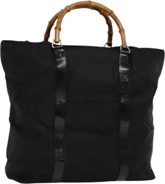 Gucci Pre-owned Nylon gucci-bags - Dames - Vintage Shopper - Zwart - ONE Size - Nylon - Vintage