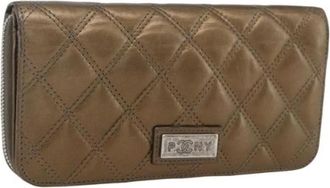 Chanel Pre-owned Long Wallet - Dames - Vintage Accessoires - Geel - ONE Size - Leer - Vintage
