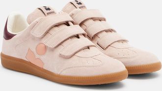 Isabel Marant Beth leather-trimmed suede sneakers