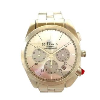 Dior Pre-owned Watches, female, Gray, Size: ONE SIZE Pre-owned Chiffre Rouge Chronograph Stainless Steel