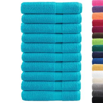 Berkfield Home Premium Towels SOLUND 10 pcs Turquoise 100x200 cm 600 gsm