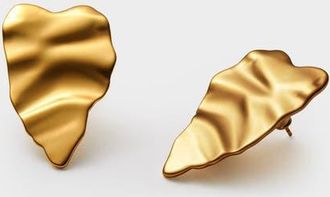 Katie Loxton Molten Heart Oversized Earrings in Gold at Nordstrom