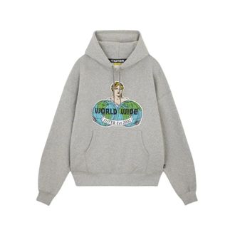 Iuter Hoodies, male, Gray, XL, Worldwide Hoodie - Light Grey