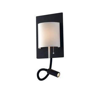 Netlighting POP LED 2 Light Reading Light White black 480+100lm 4000K 22x16x7.5cm | Size: 22x16x7.5 cm