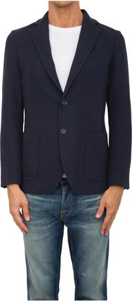 Circolo 1901 Stijlvolle Jas voor Mannen - Heren - Blazers - Blauw - S - Katoen - Jassen