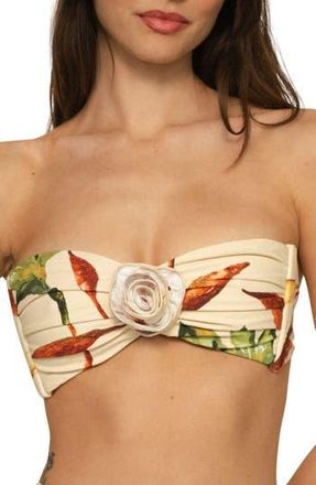 Montce Swim Rooted Floral Rosa Bandeau Bikini Top at Nordstrom Rack, Size Medium