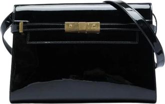 Saint Laurent Tweedehands leren handtassen - Dames - Vintage Handtas - Zwart - ONE Size - Vintage