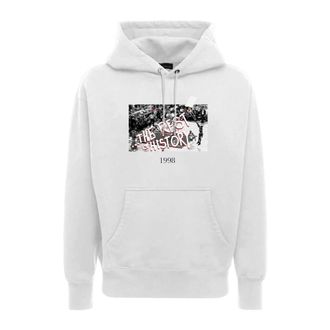 Throwback Heren, Sweatshirts & Hoodies, Wit, Maat: XL Katoen