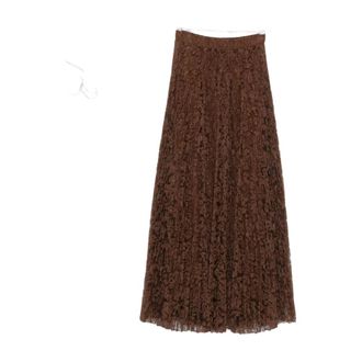 Ermanno Scervino Rokken, Dames, Bruin, M, Polyester, Bruine Rok Marrone Aw 25