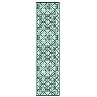 DecoChic Alfombras vin&iacute;licas para cocina lisbona verde 48x198 cm