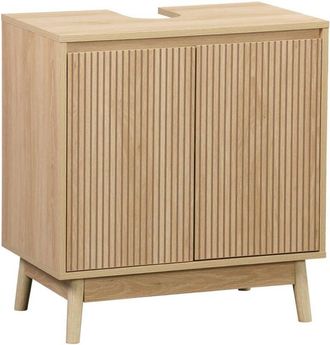 Sweeek Vanity bathroom cabinet, Linear, Natural, 65x40x70 cm