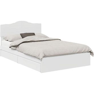 vidaXL Cama Con Almacenamiento 120 X 190 Cm Madera De Ingenier&iacute;a Vidaxl