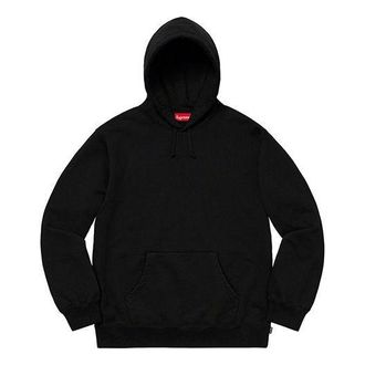 SUPREME FW19 Week 12 Rhinestone Script Hooded Sweatshirt Black SUP-FW19-1016