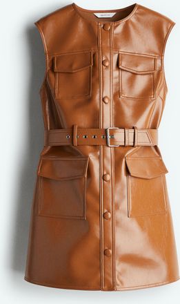 H&M Cargokleid mit Coating - Orange