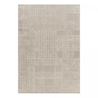 Un amour de tapis Alfombra kilim, motivo geom&eacute;trico, beige, 120 x 170 cm