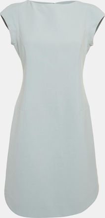 Emporio Armani Grey Crepe Sleeveless Mini Dress