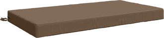 vidaXL Almohada Para El Asiento Soest 100% Poli&eacute;ster Gris Topo Vidaxl