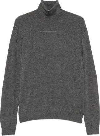 Malo Truien & Vesten, Heren, Grijs, 5Xl, Wol, Trui met col