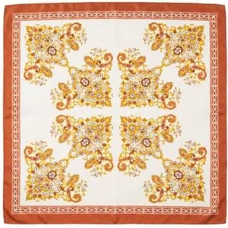 MARCUS ADLER Filigree Print Satin Scarf in Ivory at Nordstrom Rack