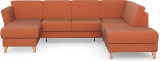 Sit&more Wohnlandschaft &raquo;Visby U-Form&laquo; wahlweise mit Bettfunktion und Stauraum, frei im Raum stellbar