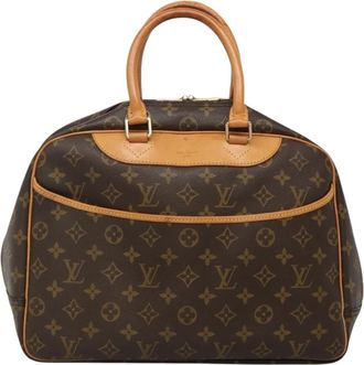 Louis Vuitton Deauville Handbag Monogram Canvas Brown Canvas Bag (Pre-Owned)