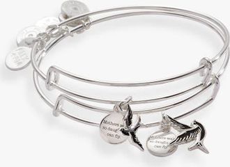 Alex and Ani Mother & Daughter Sparrow Bangle Set of 2 in Silver at Nordstrom