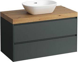 Laufen Laufen - Lani Encimera De Lavabo Roble Silvestre Incl. Mueble Bajo