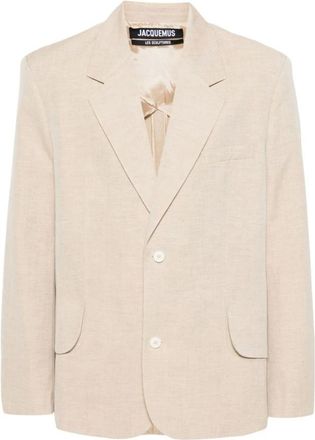 Jacquemus Blazer - Heren - Blazers - Beige - XL - Wol - Jassen