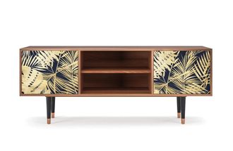 StoryZ Mueble de TV azul y amarillo 2 puertas L 170 cm