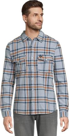 Rvca Hughes Flannel Mens Clothing Chambray : 2XL, Cotton